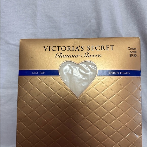 Victoria's Secret Glamour Sheers Lace Top Thigh Highs in Tan - Picture 5 of 5